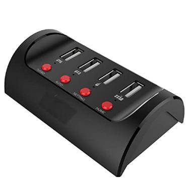 Imagem de DAGIJIRD Conversor com fio e mouse com teclado para jogos, indicador LED para jogos N-Switch