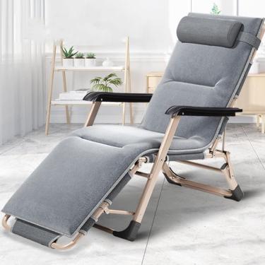 Imagem de Cadeira espreguiçadeira Conjuntos de móveis de jardim Cadeiras de acampamento para jardim Cadeiras dobráveis ​​de gravidade zero Espreguiçadeiras reclináveis ​​à prova d'água de metal para e