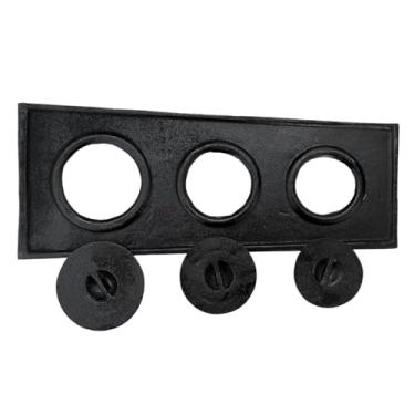 Imagem de Chapa Paulista Para Fogão A Lenha 3 Furos Com Tampa de Ferro