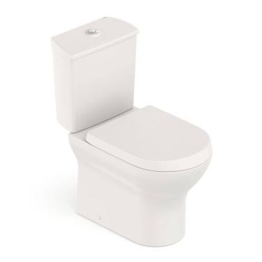 Imagem de Kit Vaso Sanitário com Caixa Acoplada e Assento Soft Close Nexo Roca Bege Fosco