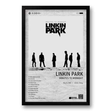 Imagem de Genérico Quadro Álbum Spotify Minutes to Midnight - Linkin Park - 40x60cm