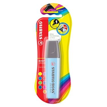 Imagem de Marcador De Texto Stabilo Boss, Azul, Blister com 1 Unidade, Stabilo