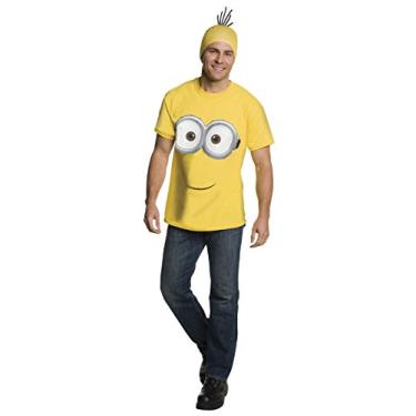 Imagem de Rubie's Costume Co Camiseta masculina de fantasia de Minion, Amarelo, Small