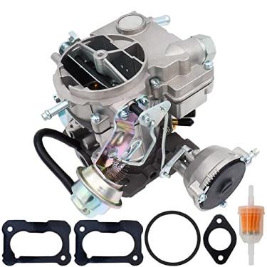 Imagem de NENKUTEN Carburador de 2 cilindros para motores Rochester 2GC Chevy 5.7L 350 6.6L 400 para Chevrolet Small Block C10 C20 C30 1975-1980 Bel Air 1970-1975 Biscayne, carburador com juntas
