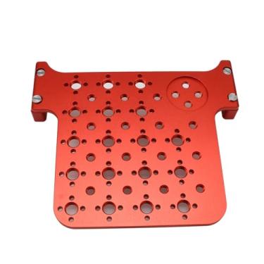 Imagem de HangTon Kit de extensão lateral de placa de queijo para câmera ARRI Alexa Mini LF/Mini Rig com M6 3/20.3 cm-16 1/10.2 cm-20 Thread (vermelho)