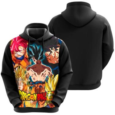 Imagem de Blusa Moletom Sublimação Blusão Full Print com Capuz Anime Novidade-Unissex