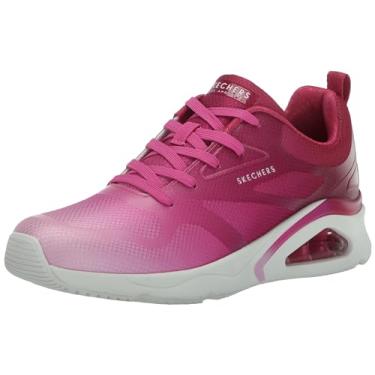 Imagem de Skechers Tênis feminino Tres-air Uno-Brighten UpSneaker, Rosa choque, 38