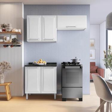 Imagem de Cozinha Itatiaia em Aço 3 Peças Branca Tarsila