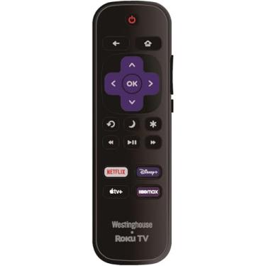 Imagem de Controle remoto de substituição OEM compatível com Westinghouse HD Smart Roku TV com conectividade Wi-Fi e aplicativo móvel, TV de tela plana compatível com Apple Home Kit, Alexa e Google Assistant