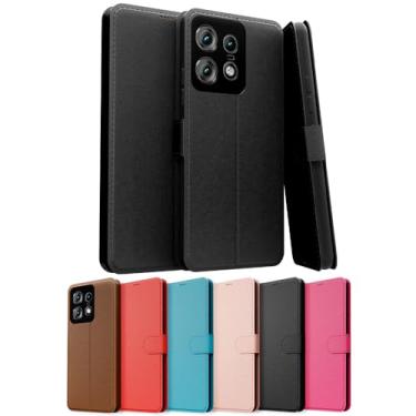 Imagem de Capa Capinha Carteira Flip Couro Compatível Motorola Moto EDGE 50 PRO Premium (PRETO)