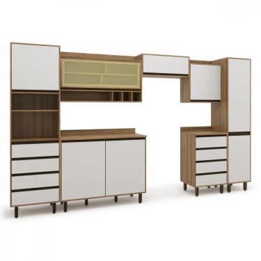 Imagem de Cozinha Completa 7 Peças Confort Cinamomo com Off White Batrol