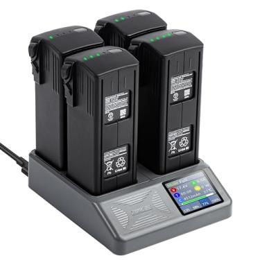 Imagem de STARTRC Carregador de bateria Mavic 3 LCD, hub de carregamento de bateria multi rápido com carga de armazenamento para acessórios DJI Mavic 3 Pro/Mavic 3 Classic/Mavic 3 Cine Drone