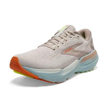 Imagem de Brooks Tênis de corrida feminino Glycerin GTS 21, Coco/Aqua/Outono Pôr do sol, 38