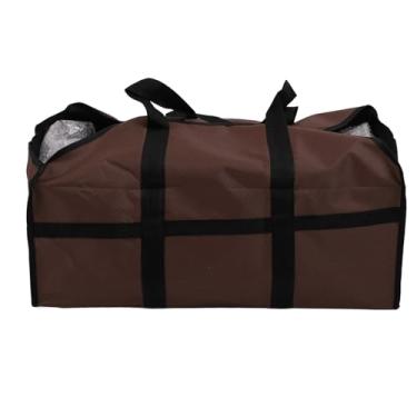 Imagem de Saco Portátil para Transporte de Lenha, Porta-toras de Lona para Lenha, Tecido Oxford 600D Saco Grande para Madeira para Fogo Suporte para Lenha Resistente Com Alças (A)