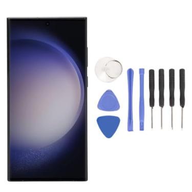 Imagem de Substituição de Tela LCD para S23 Ultra 5G, Conjunto de Tela Digitalizadora de Toque Com Kits de Ferramentas de Moldura, SM S918B EU, Edição Internacional (GREEN)