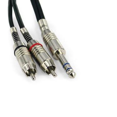 Imagem de Cabo P10 Estereo Para 2 RCA Macho Santo Angelo - 3 Metros - SANTO ÂNGE
