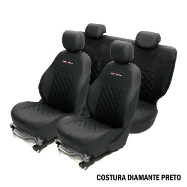 Imagem de Capa de Couro Banco Diamante Ford Ranger Cabine Dupla 2015 - AutoXtrem