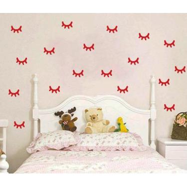 Imagem de Adesivo decorativo 40 Pares de olhos de unicórnio 5cm x 3,3cm Adesivo 