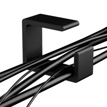 Imagem de Kit 8 Suporte Organizador de Fios Cabos de Mesa - Deliquadros