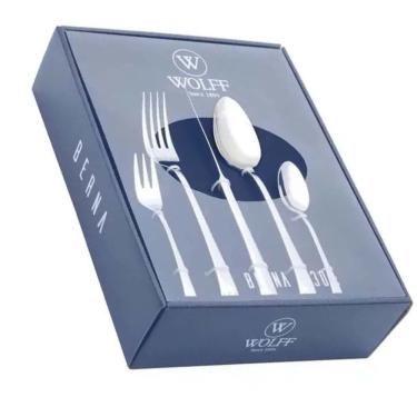 Imagem de Faqueiro 30 pçs em Aço Inox Berna c/ Gift Box - Wolff
