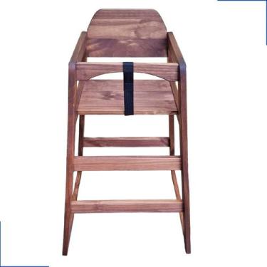 Imagem de Cadeira Bebe Infantil de Madeira Refeição Cadeirão Papa Criança Papinh