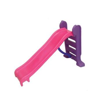 Imagem de Escorregador Médio 3 Degraus -  ROSA  - Valentina Brinquedos