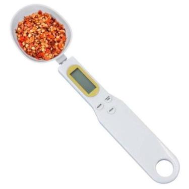 Imagem de Colher Balança Digital Medidora Dosador Dieta Receita Branca - Teruma,