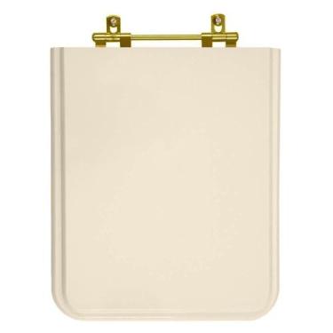 Imagem de Assento Sanitario Square Rosa Shell Para Vaso Incepa Cidamar Com Ferra