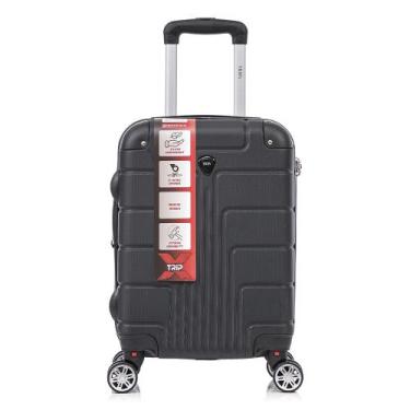 Imagem de Mala De Viagem Bordo Pequena 8kg ANAC Rodinhas Duplas TripX, Preto