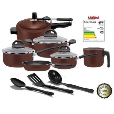 Imagem de Conjunto de Panelas Marpal Antisderente Facile Cioccolato