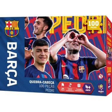Imagem de Quebra Cabeça Colecionável Barça - Pedri 100 peças - TCS