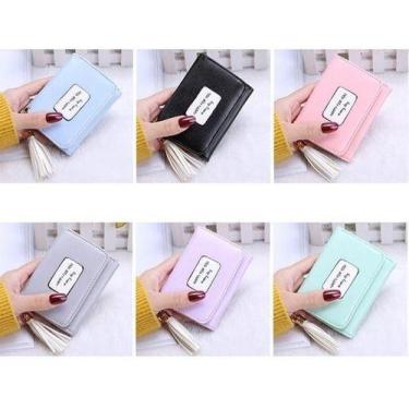 Imagem de Carteira Feminina material sintético Porta Cartão Pequena Luxo - Sou M