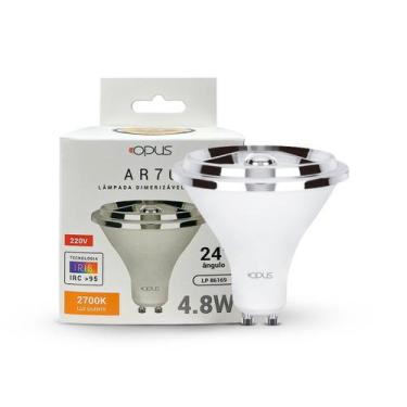 Imagem de Lâmpada LED AR70 Base GU10 4.8W 2700K Dimerizável IRC 95  127V LP86152