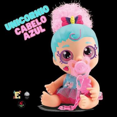 Imagem de Diver Surprise Baby Mama e Chora - Divertoys, unicornio_cabelo_azul