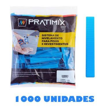Imagem de Cunha Para Clip Niveladora de Piso Pacote Com 1000 Peças - Pratimix