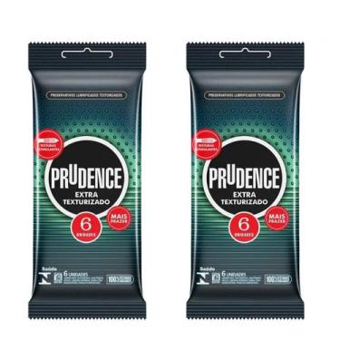 Imagem de Preservativo Extra Texturizado Prudence 12 Und KIT 2