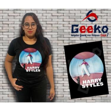 Imagem de Baby Look Harry Styles 100% Algodão - Pop - Geeko, Preto, M