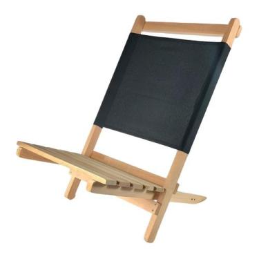 Imagem de Espreguiçadeira De Madeira Natural Para Piscina Jardim Varanda Área Ex