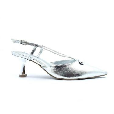 Imagem de Sapato Via Marte Feminino 168-001, 37, Prata
