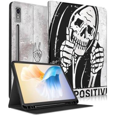 Imagem de LISEVO Capa para Lenovo P12, para Lenovo Xiaoxin Pad Pro 12,7 polegadas, capa fólio masculina e infantil com suporte para lápis, design semanal/sono automático para Lenovo Tab P12 capas de 12,7
