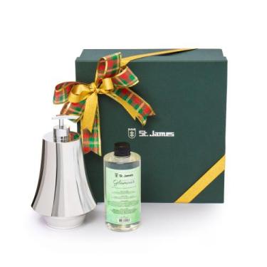 Imagem de Porta Sabonete Líquido Femme Prata e Refil Sabonete Líquido - St James