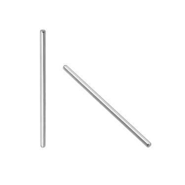 Imagem de TOP-VIGOR 100 peças pinos de suporte de prateleira de pino de cavilha de 2 mm x 45 mm, pino de suporte cilíndrico de aço inoxidável 304 elementos de fixação tom prateado