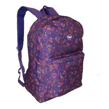 Imagem de Mochila Coração Feminina Rabisk Costas Preta Cores, Coração