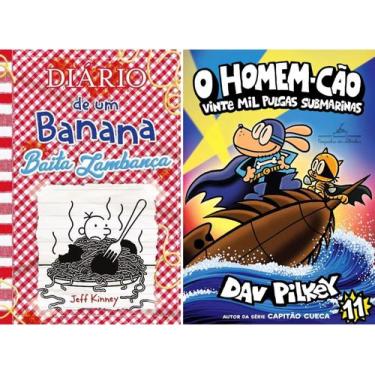 Imagem de Kit Diário De Um Banana 19 + O Homem-cão 11 - VR Editora / Cia das Let
