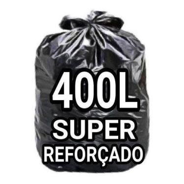 Imagem de Sacos De Lixo 400 Litros  Super Reforçado 100 Un Fabricante - HIGIPACK