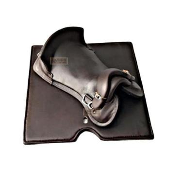 Imagem de Sela freio de ouro MARROM COM MANTA GEL Laço Comprido CAVALO - SELARIA