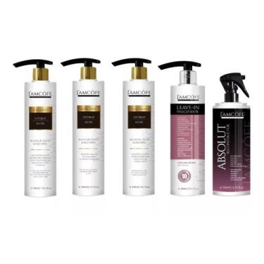 Imagem de Kit Shampoo Condicionador Máscara Jamcofe Hydrat 5 Itens - J'amcôfe