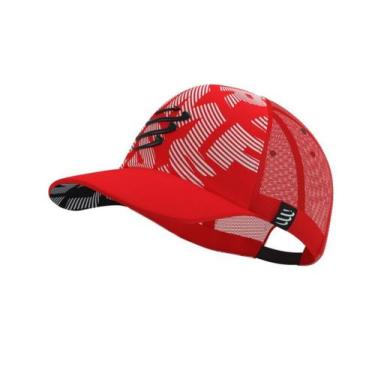 Imagem de Boné Tucker Cap New - Compressport, Vermelho, Branco