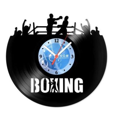 Imagem de Relógio De Parede Disco Vinil Esportes - Boxe - VES-001 - Modernarte