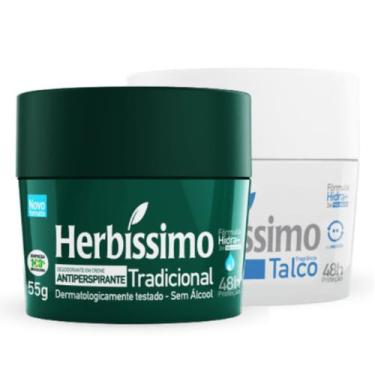Imagem de Kit 2 Desodorante Talco e Tradicional Herbíssimo 55G - Dana - Dana Cos